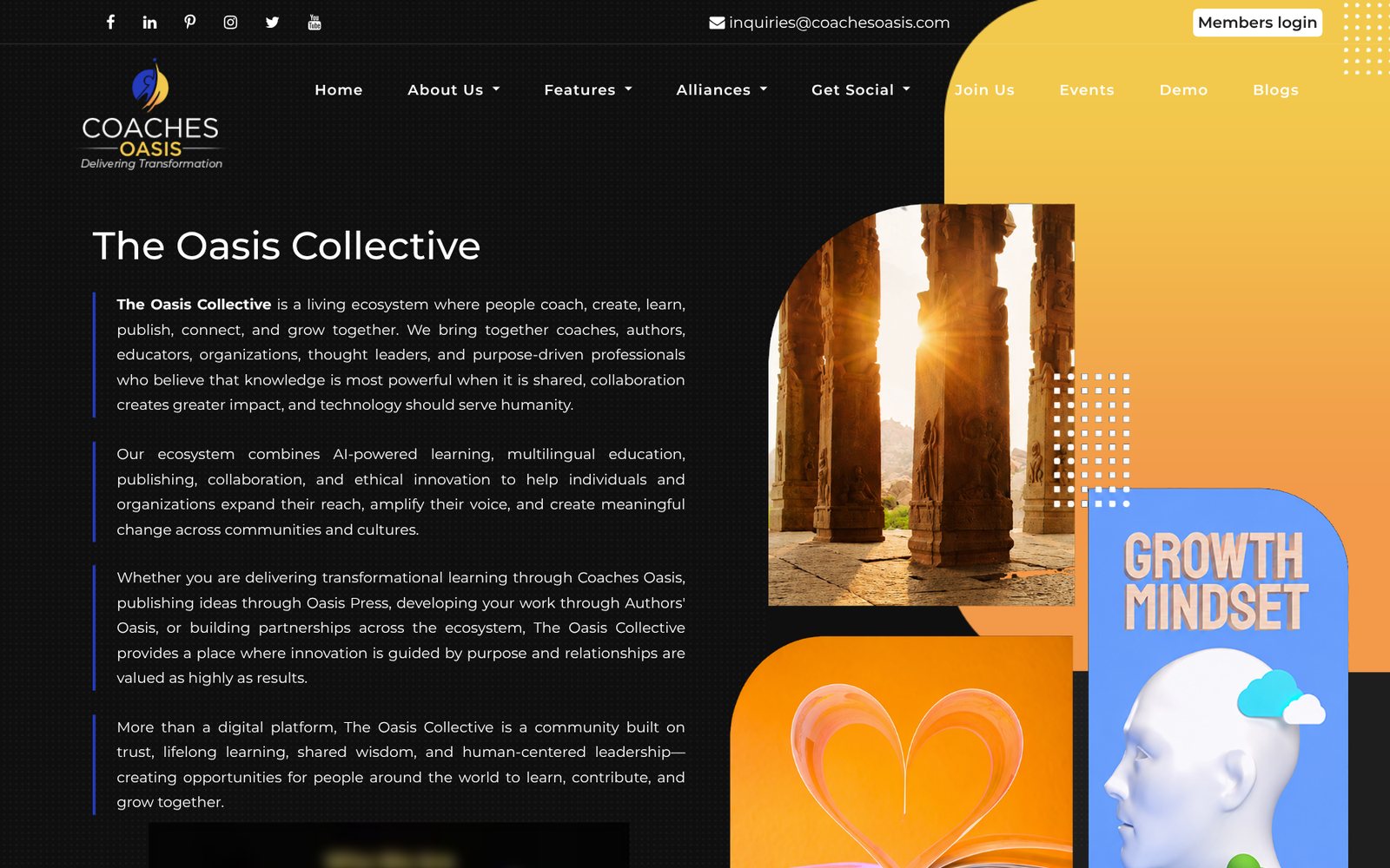 Coaches Oasis: The Oasis Collective home