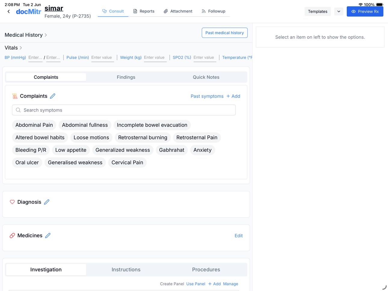 DocMitr: Consultation workspace